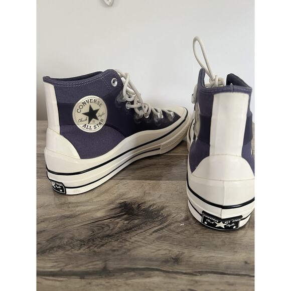 Converse Chuck 70 Utility Hybrid High Top Sneakers Fusion Steel Egret Mens 9.5 - Picture 9 of 11